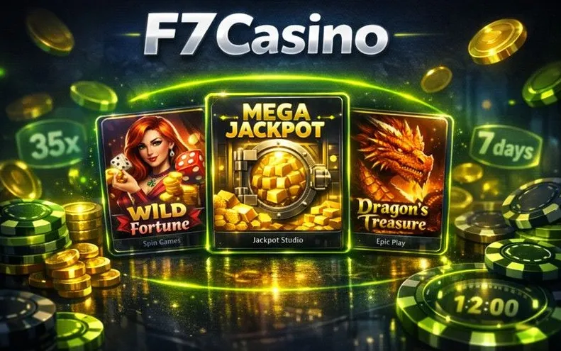 F7 Casino bonuses and promotions banner